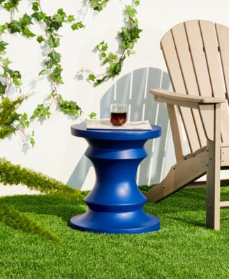  Multi-functional Cobalt Blue Chess Garden Stool or Planter Stand or Accent Table