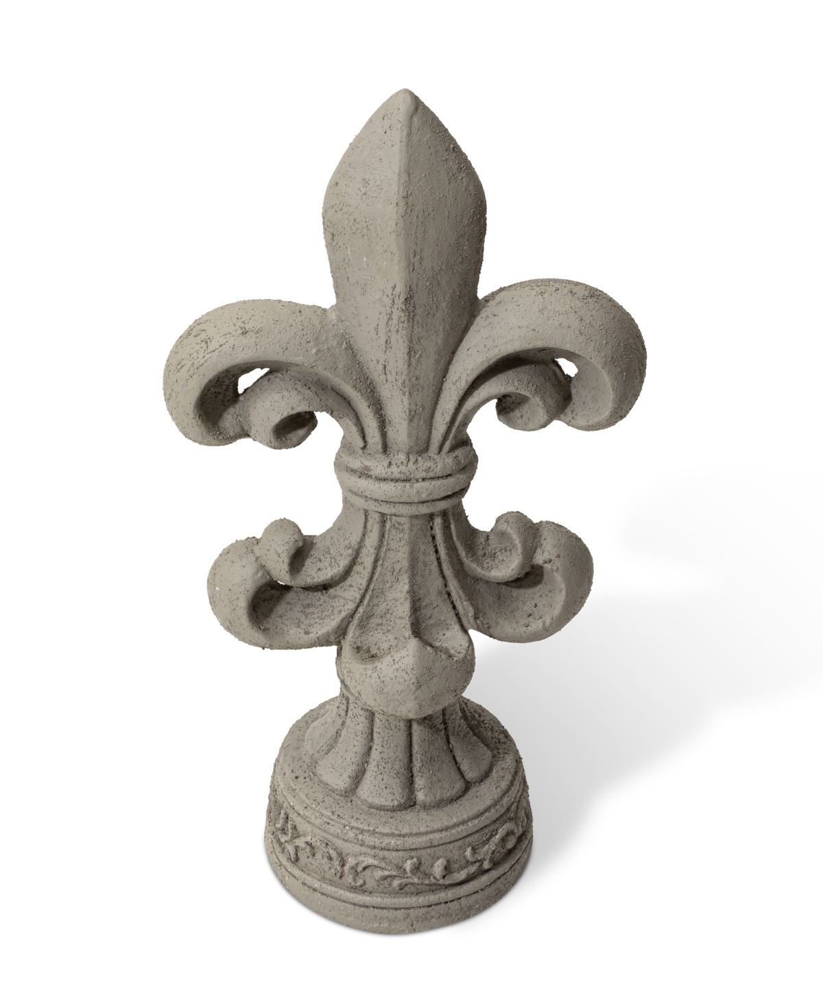 Glitzhome Standing Fleur De Lis Garden Statue