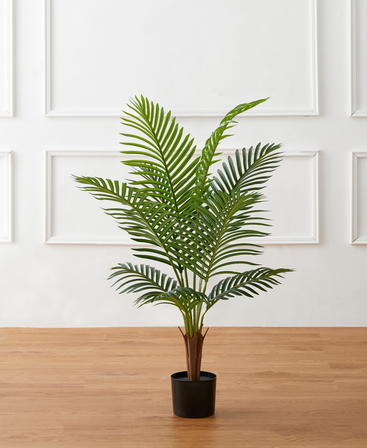 Glitzhome 3.5ft. Faux Areca Palm Tree In Pot In Multi