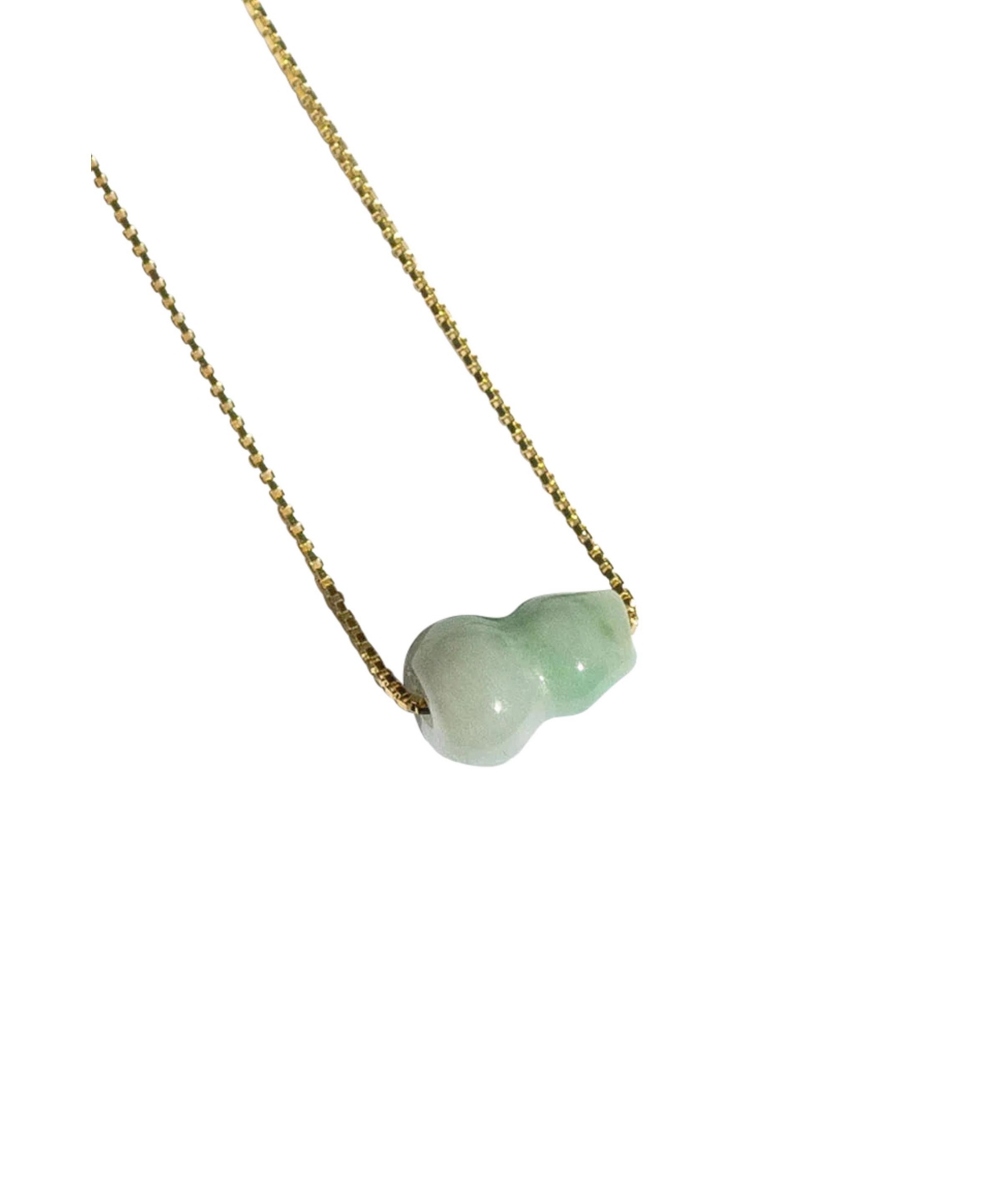 Mini bottle - Jade pendant necklace - Light/pastel green