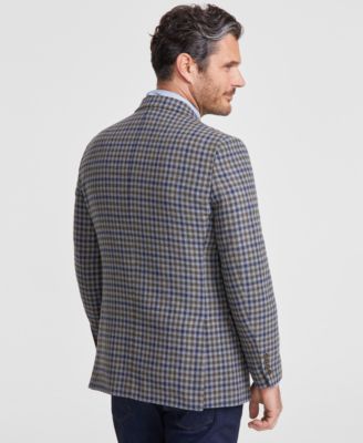 Men's Modern-Fit Gray Check Tweed Sport Coat