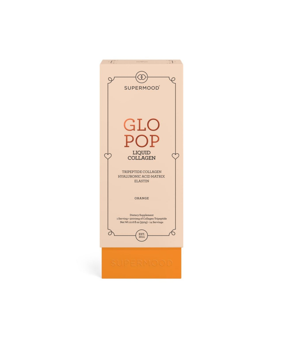 Glo Pop Tripeptide Liquid Collagen - Orange (14 Sticks)