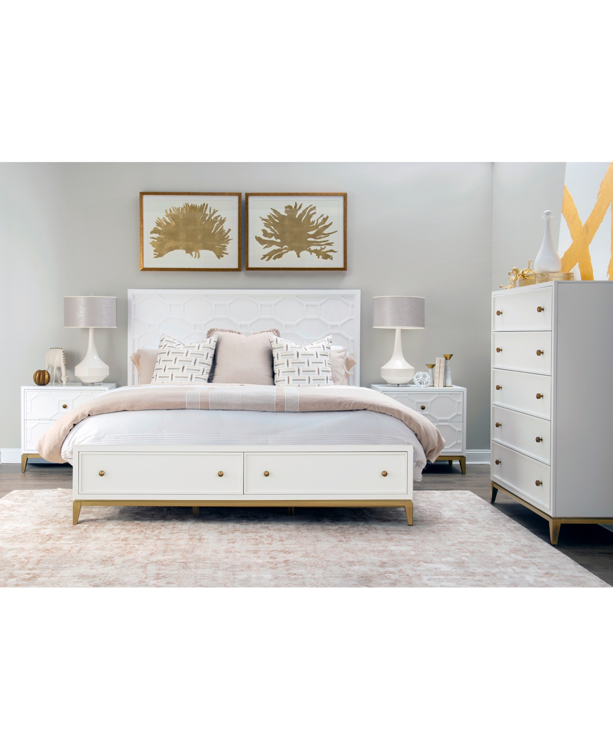 Macy's Rachel Ray Chelsea Queen Storage Bed In No Color