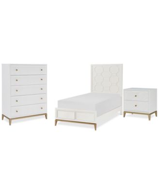 Furniture - Chelsea 3-Pc. Bedroom Set (Twin Bed , Chest & Nightstand)