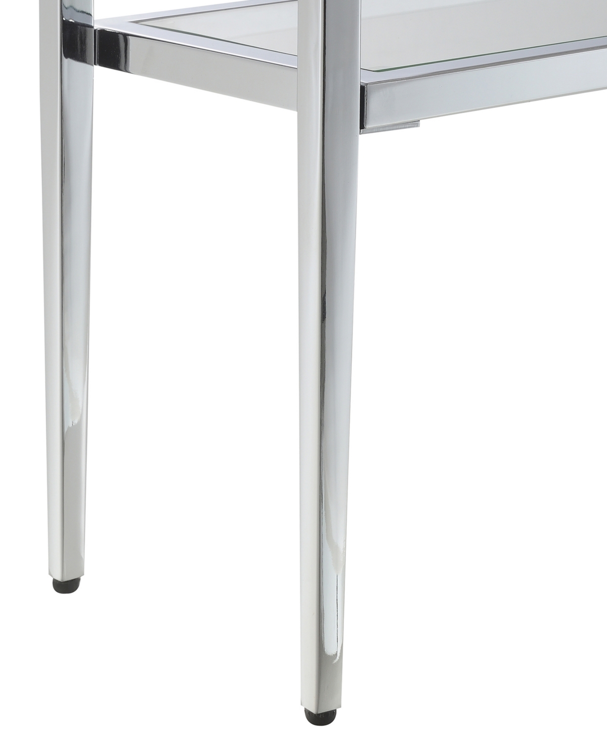 Shop Convenience Concepts 31.5" Nadia Glass Chrome Entry Hall Table With Shelf