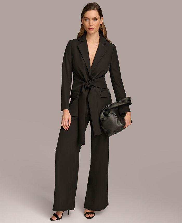 Donna Karan Women's Tie-Front Blazer - Macy's