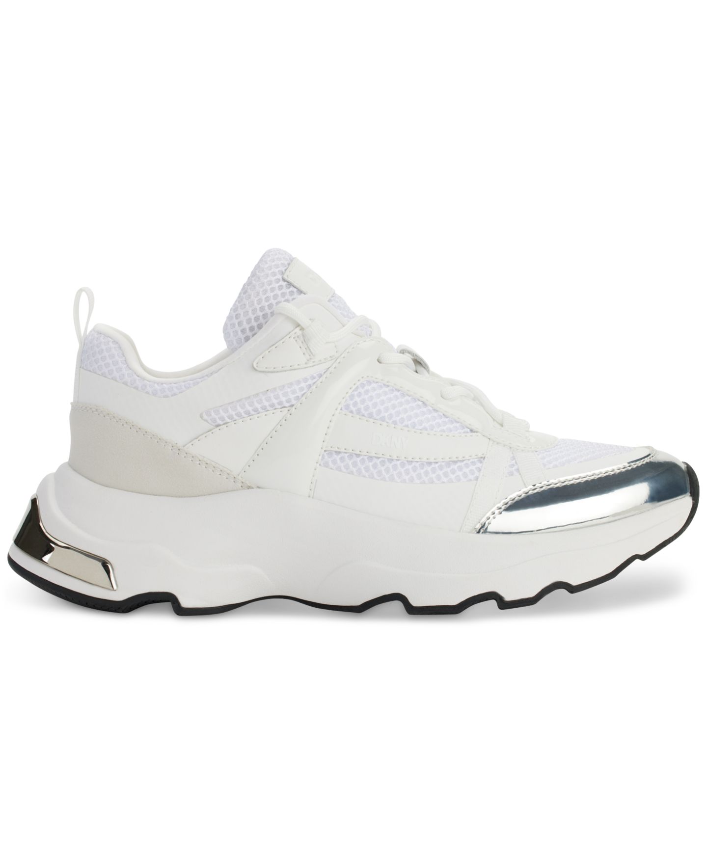Женские кроссовки DKNY Juna Lace-Up Running, цвет: Яркий белый — фото 2