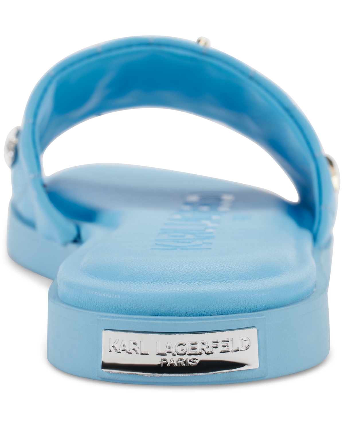 Karl Lagerfeld Paris Carenza Pins Flat Slide Sandals