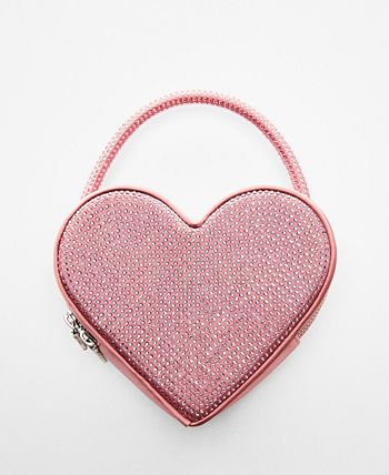 MANGO Women's Crystal Heart Bag - Macy's