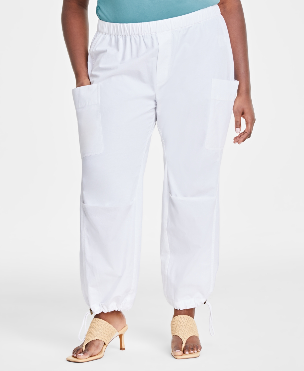 On 34th Trendy Plus Size Utility Pants, Created for Macy's