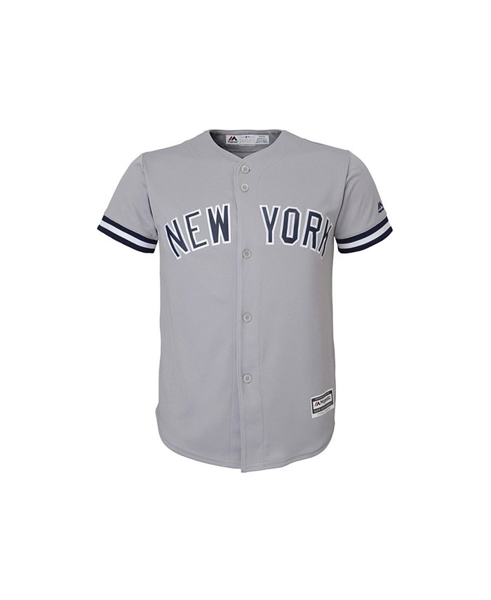 New York Yankees Gray Road Jersey by Majestic