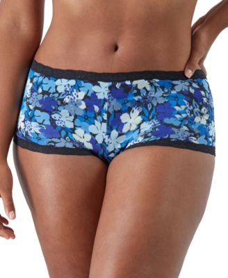 Lace Trim Microfiber Boyshort Underwear 40760