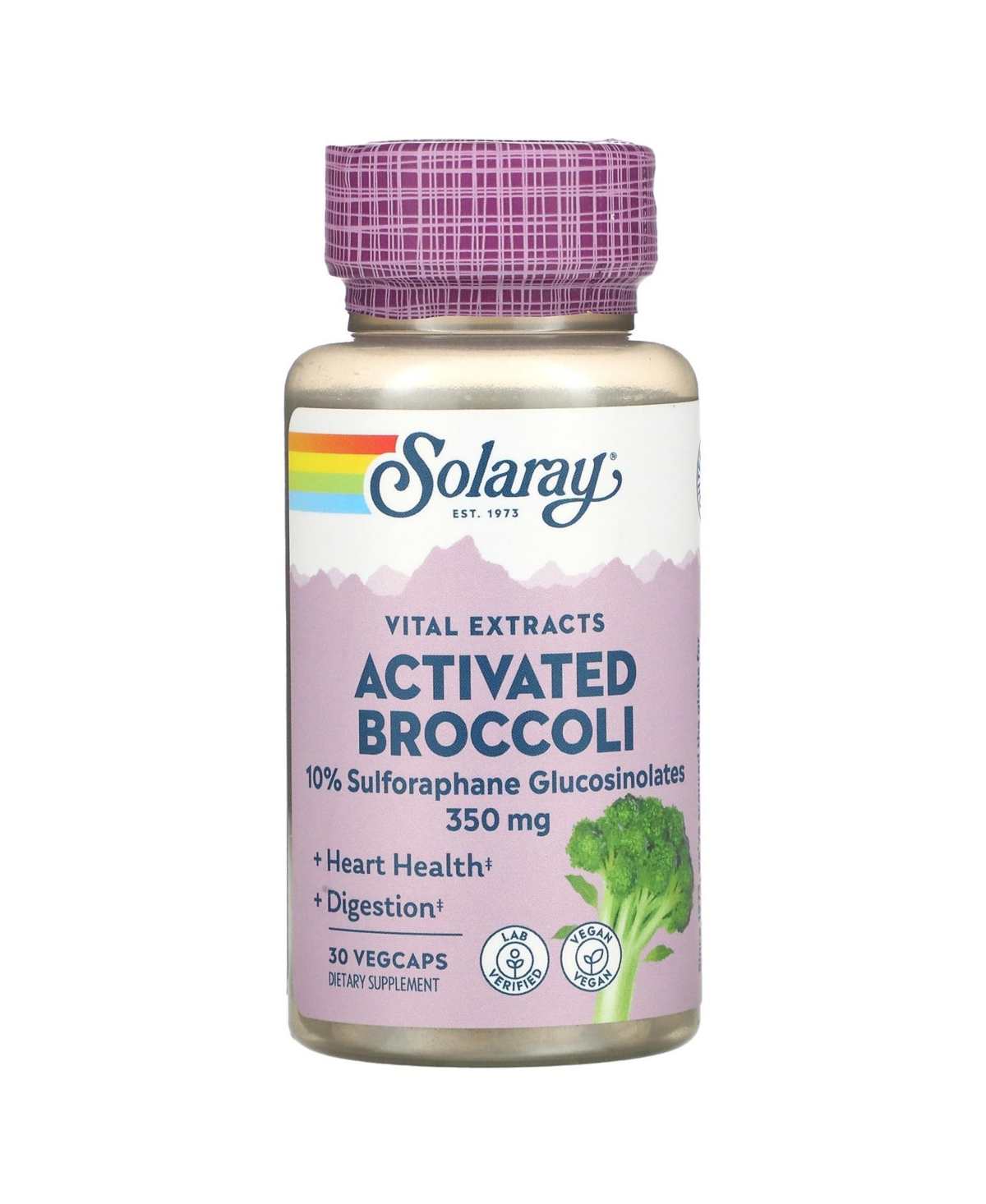 Activated Broccoli Vital Extracts 350 mg - 30 VegCaps - Assorted Pre-pack (See Table