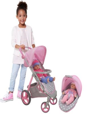 Crew - Cotton Candy Pink - Doll Travel System