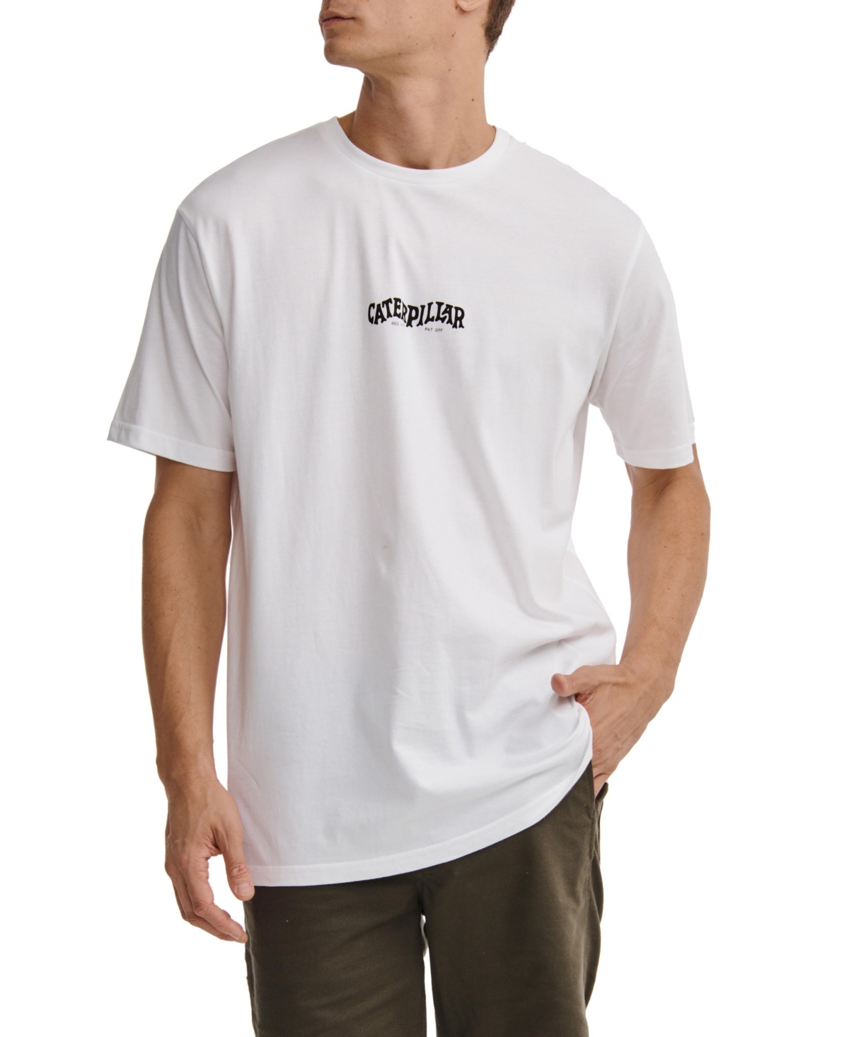 Shop Caterpillar Men's Street Vibes Graphic T-shirt In White