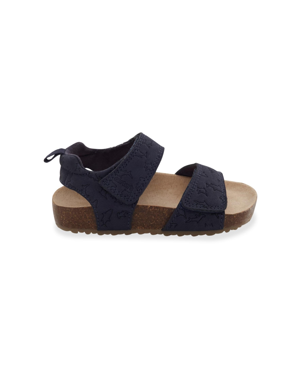 Carter's Little Boys Indy Hook And Loop Navy Sandal In Navy