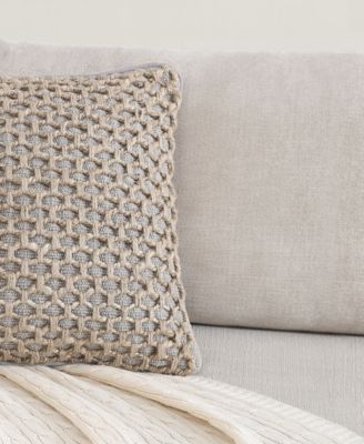 Jada Jute Decorative Pillows 2 Piece Set, 20" x 20"