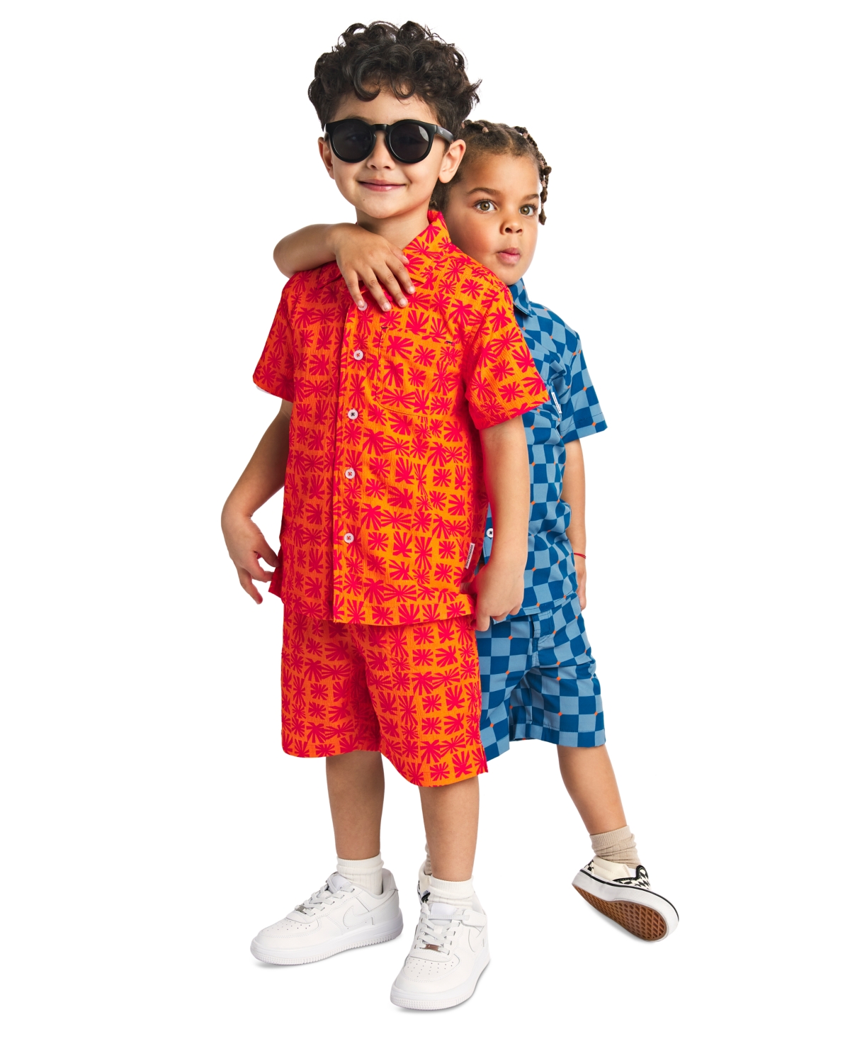 Sovereign Code Toddler & Little Boys Trail Printed Seersucker Shorts