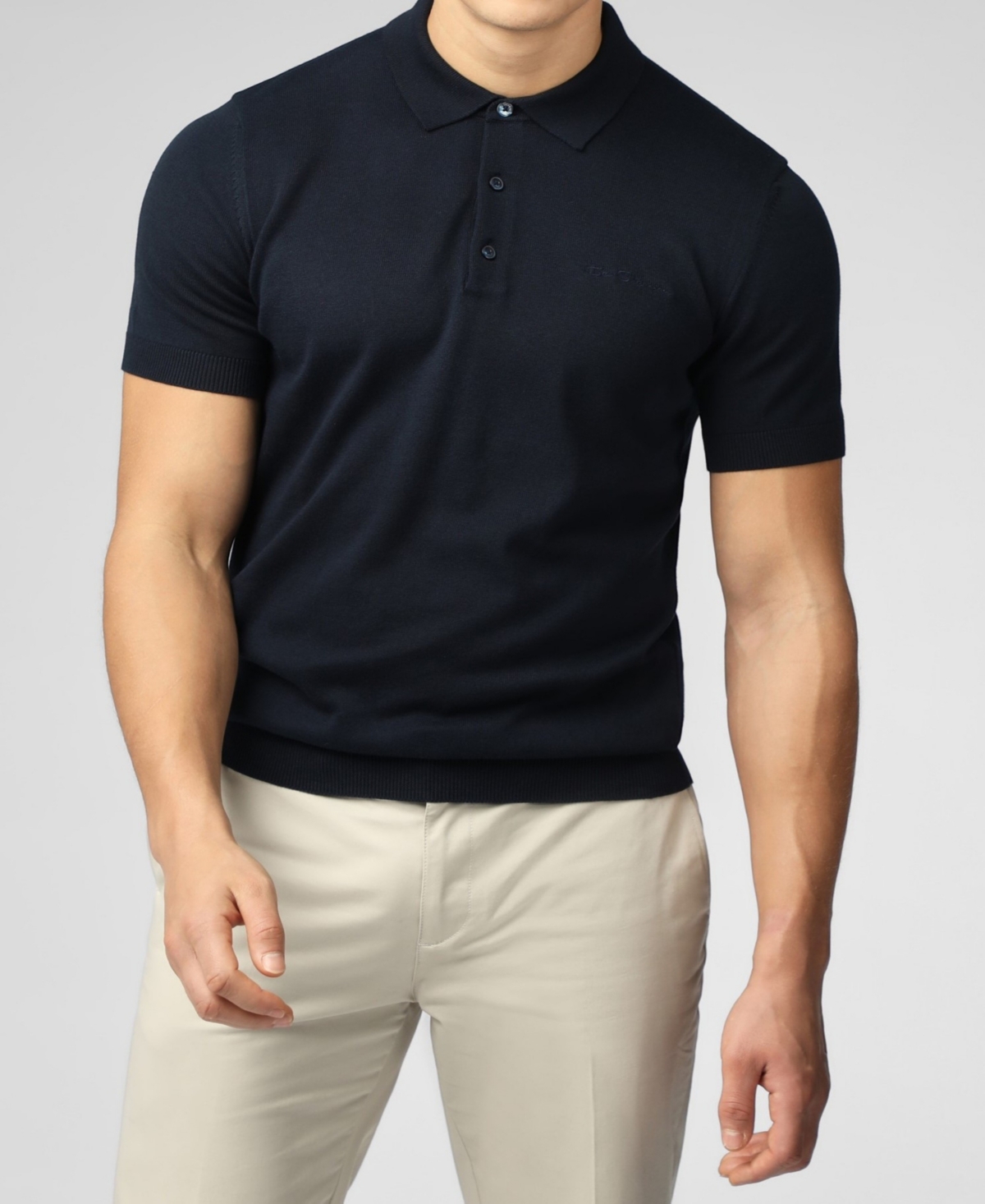 Men's Signature Short Sleeve Polo Shirt - Dark Navy