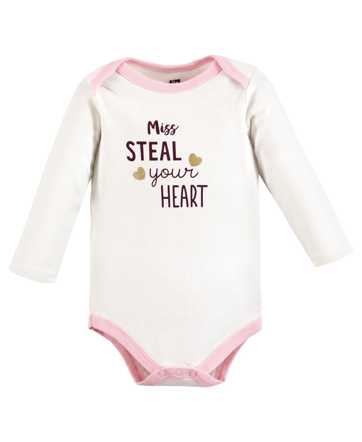 Hudson Baby Baby Girls Cotton Long-Sleeve Bodysuits, 5-Pack - Steal your heart