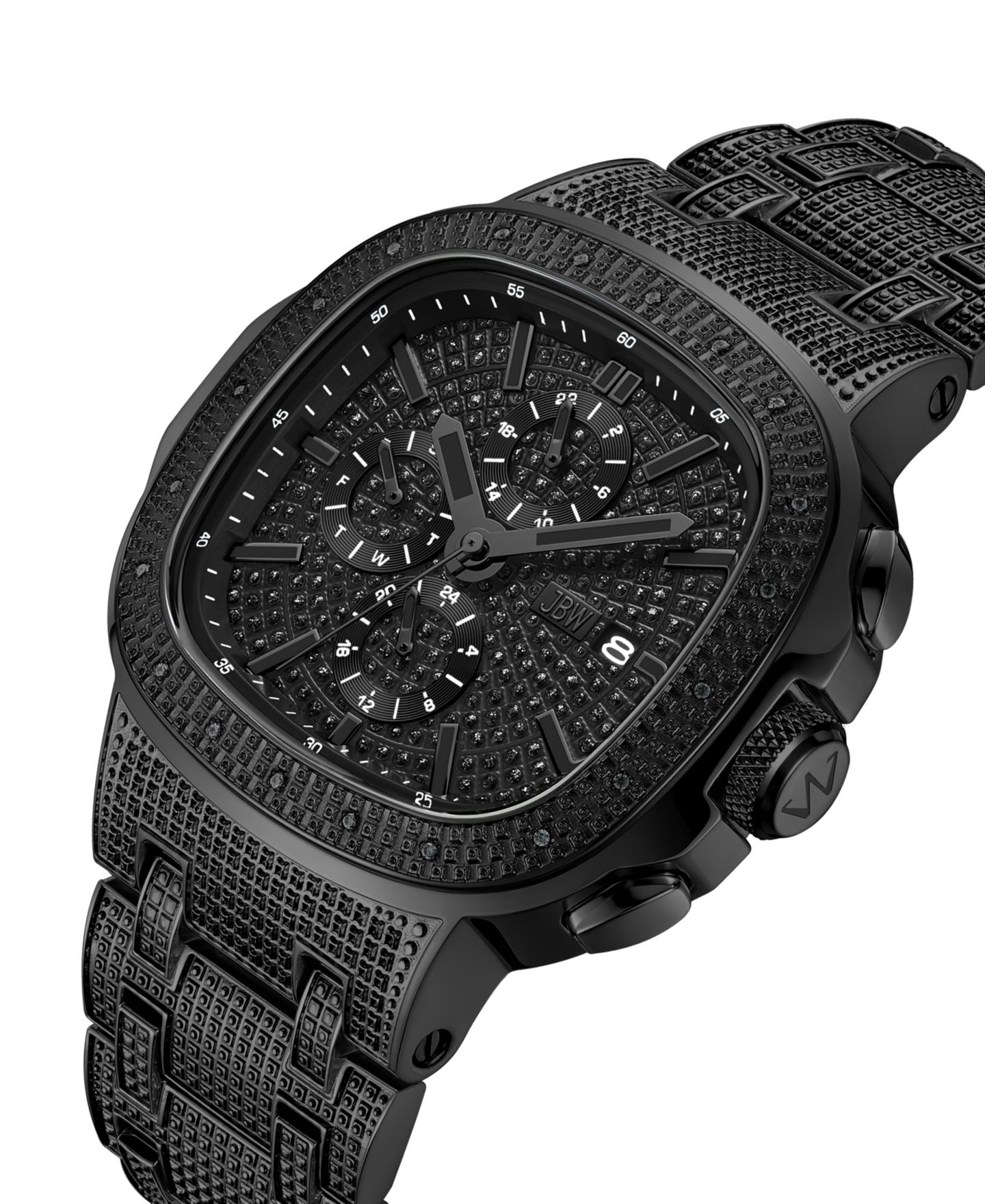 Мужские часы Jbw Heist Multifunction Black Stainless Steel Watch, 45mm — фото 3