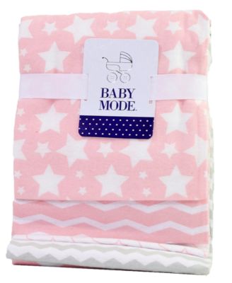 Baby Girls Stars Nursery Blanket Collection, 7 Piece Set