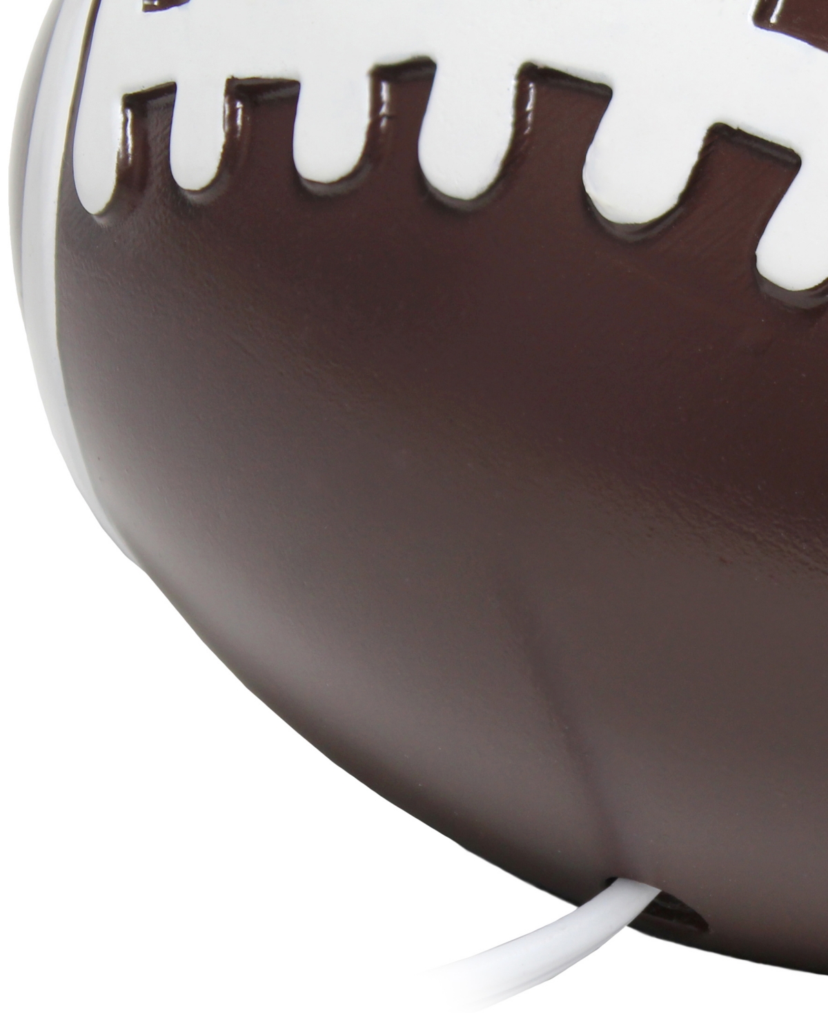 Simple Designs Sportslite 11.5" Tall Athletic Sports Football Base Ceramic Bedside Table Desk Lamp In Multi