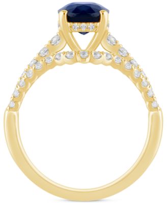 Sapphire (2-1/4 ct. t.w.) & Diamond (1/4 ct. t.w.) Bridal Set in 14k Gold