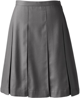 Plus Size Box Pleat Skirt Top of Knee