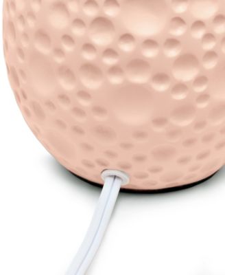 Essentix 14.17" Traditional Ceramic Textured Thumbprint Tear Drop Shaped Table Desk Lamp 