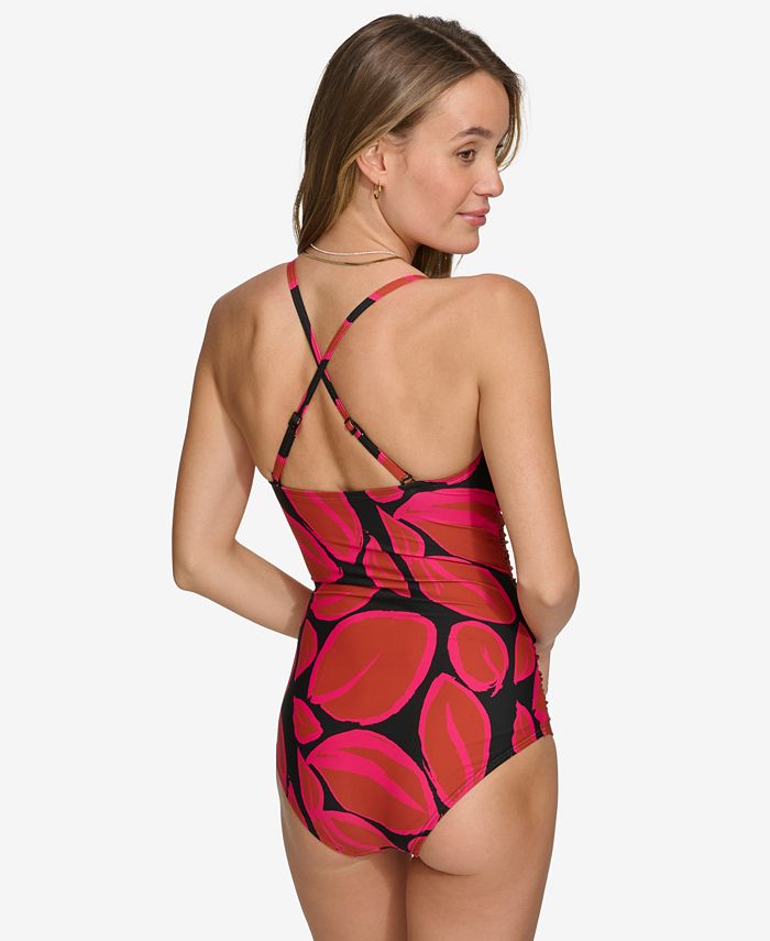 Stormy Extra Shiny Shirred One-Piece - FINAL SALE