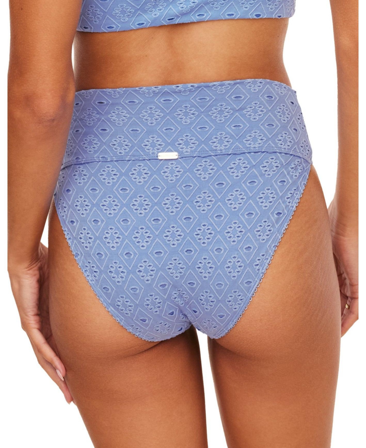 Adore Me Women's Madelaine Swimwear High-Waisted Bikini Bottom - blue