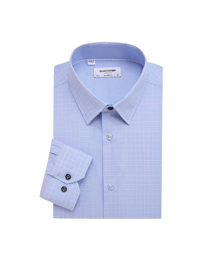 Duchamp London Men's Checked Dress Shirt Macy's