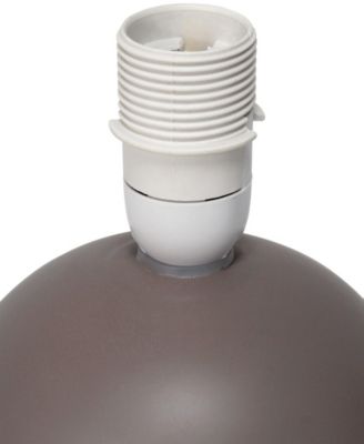 Nauru 8.66" Traditional Petite Ceramic Orb Bedside Table Desk Lamp Two Pack Set, Tapered Drum Fabric Shade 