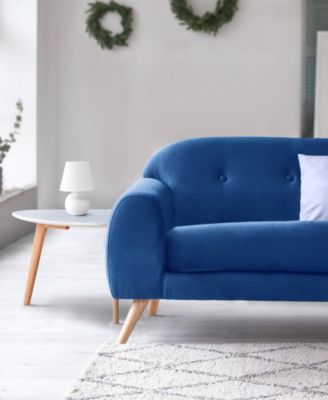 Nauru 8.66" Traditional Petite Ceramic Orb Bedside Table Desk Lamp with Tapered Drum Fabric Shade