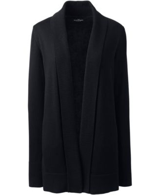 Plus Size Cotton Modal Shawl Collar Cardigan Sweater