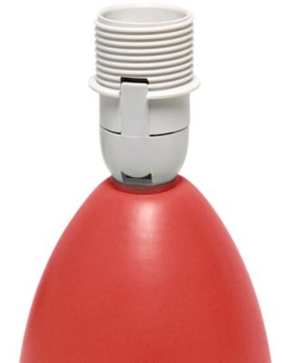 Nauru 9.45" Traditional Petite Ceramic Oblong Bedside Table Desk Lamp with Tapered Drum Fabric Shade 