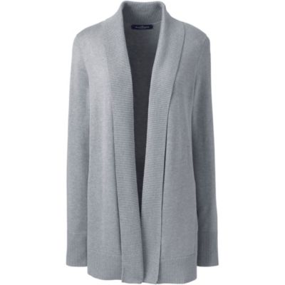 Plus Size Cotton Modal Shawl Collar Cardigan Sweater