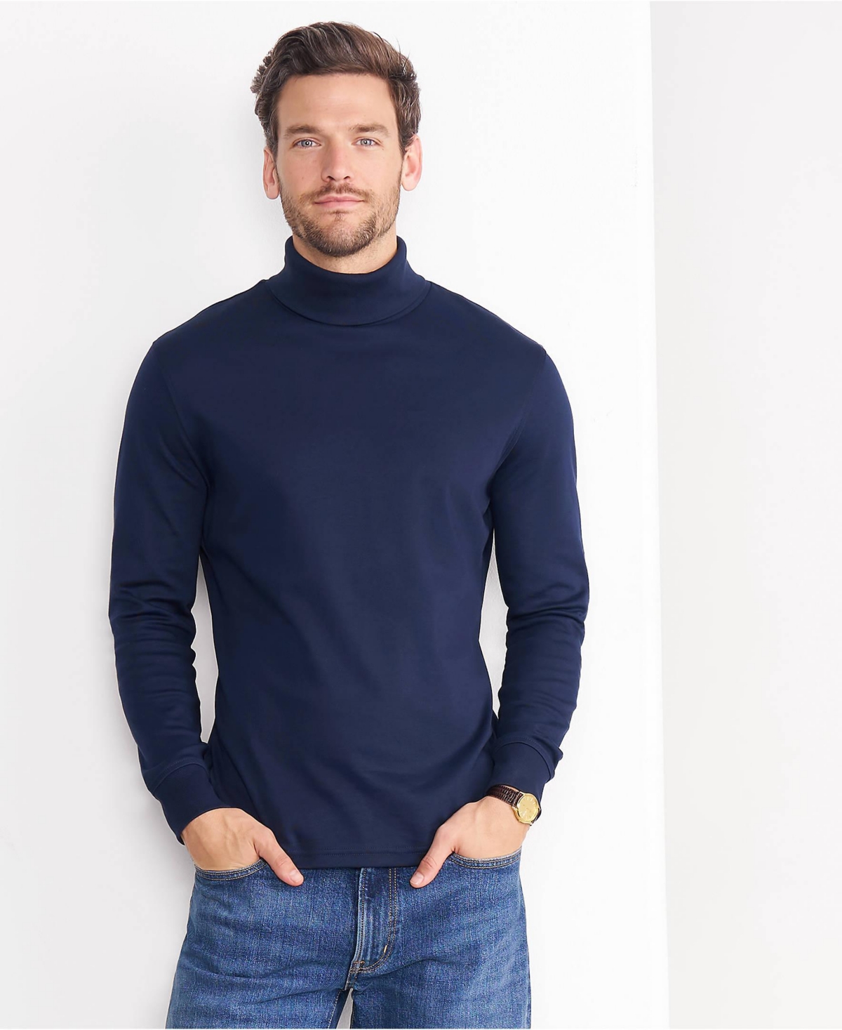 Lands' End Big & Tall Cotton Supima Turtleneck