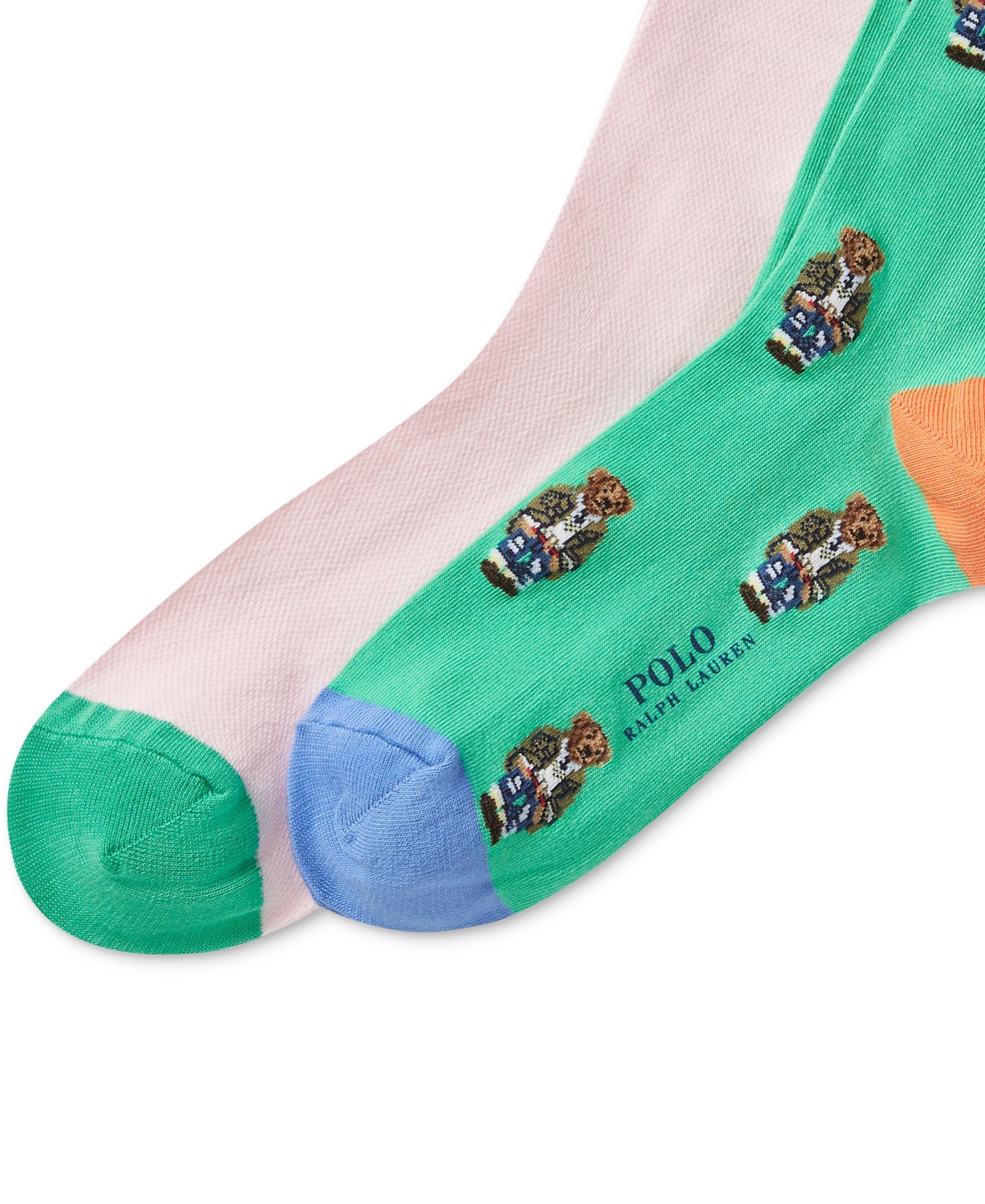 Polo Ralph Lauren Men's 2-Pk. American In Paris Mini Bear Slack Socks