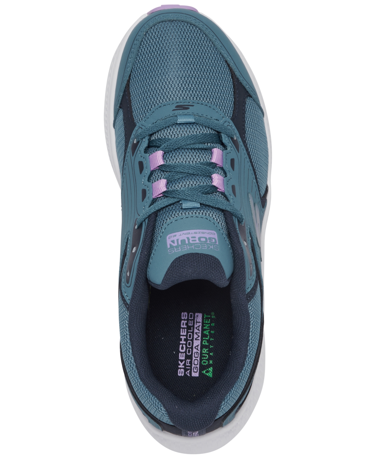 Skechers Women's Go Run Consistent 2.0 - Advantage Wide Width Running Sneakers from Finish Line -Purple
