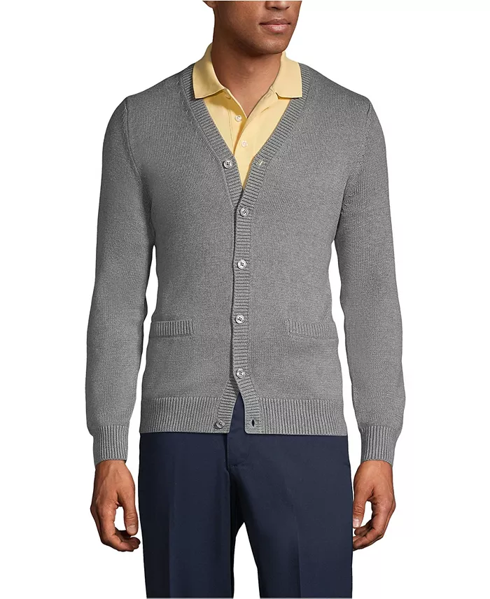 Men's Cotton Modal Button Front Cardigan Sweater