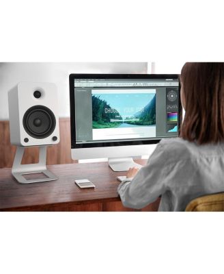 SE6 Elevated Desktop Speaker Stands for Large Speakers - Pair