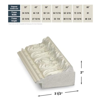 43" Customizable Frame for Samsung  Frame