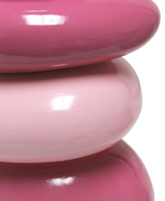 Priva 17.25" Contemporary Ceramic Stacking Stones Table Desk Lamp 