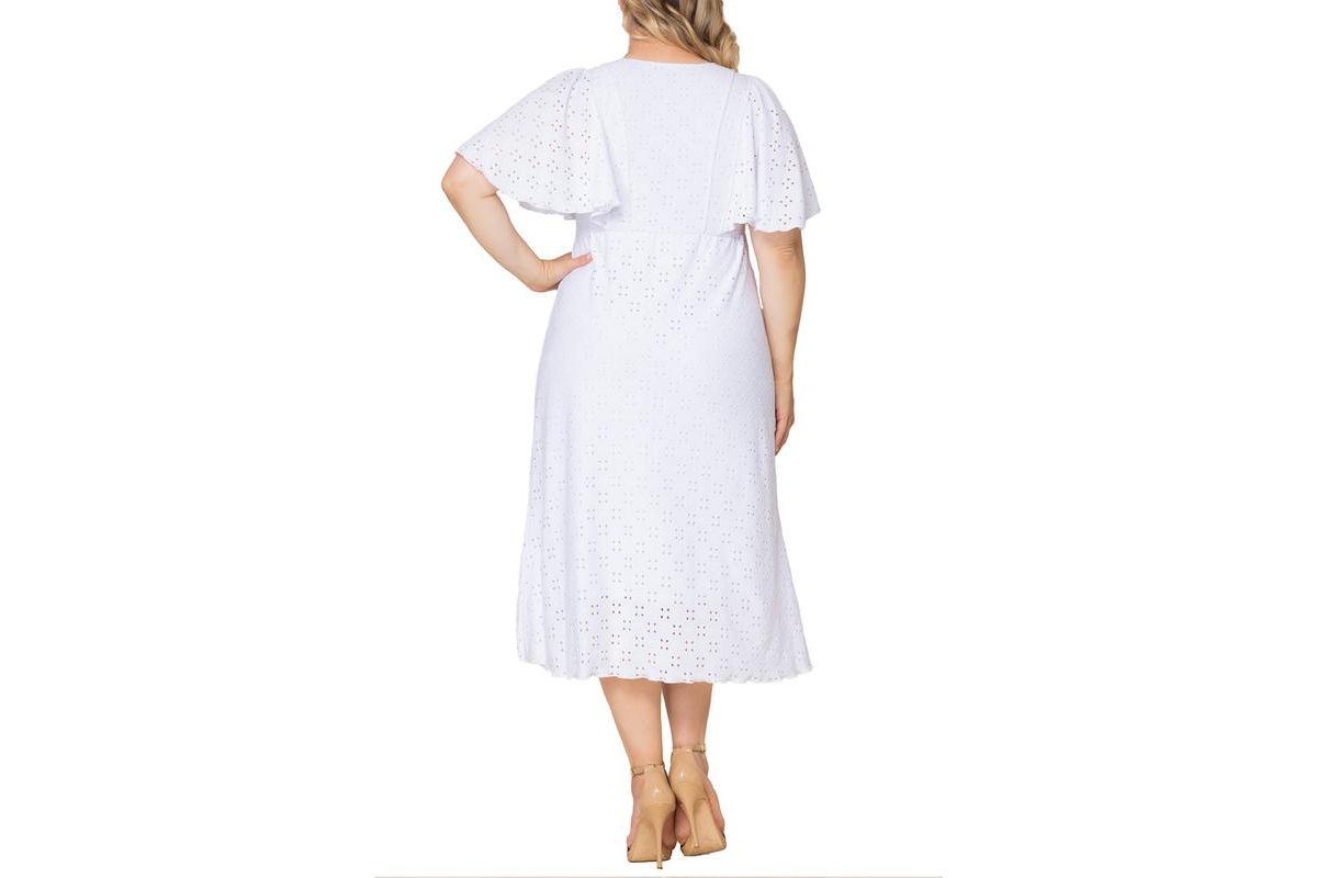 Kiyonna Plus Size Lucy Eyelet Dress