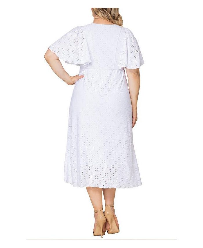 Kiyonna Plus Size Lucy Eyelet Dress - Macy's