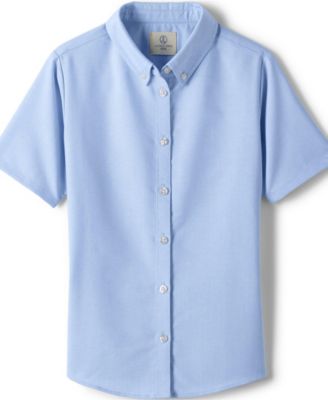 Big Girls Short Sleeve Oxford Dress Shirt