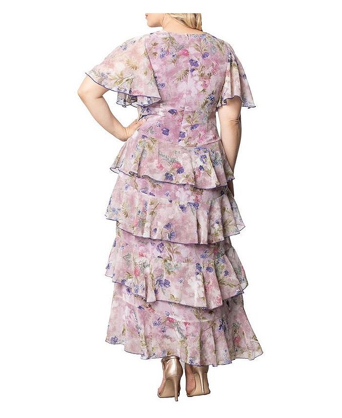 Kiyonna Plus Size Tour de Flounce Evening Gown Macy's