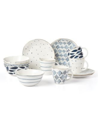 Lenox Blue Bay 12 Pc. Dessert Set, Service for 4 - Macy's